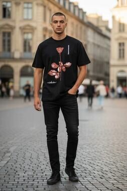 Depeche Mode Violator Album Men's Graphic Tee Size:Large